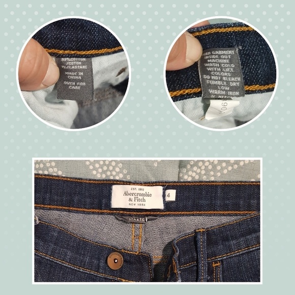Abercrombie & Fitch Stretch Skinny Jeans - Sz 4 - Picture 4 of 5